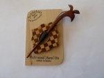 Multi Wood Wavy Edge Shawl Pin Set