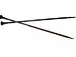 Pavi Rosewood Straight Needles with Art Deco Turned Tops
