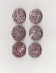 Plum Oval Marble  Buttons