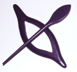 Pollika Autumn Shawl Pin - Eggplant