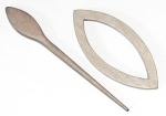 Pollika Catseye Shawl Pin - Silver
