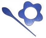 Pollika Daisy Shawl Pin - Cobalt