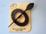 Rosewood Oval Shawl Pin Set