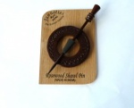 Rosewood Toothed Shawl Pin Set
