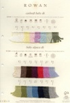 Rowan Classic Cashsoft Baby DK, Baby Alpaca DK, Silk Wool DK and Pure Silk DK Shade Card