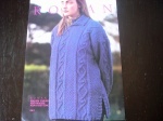 Rowan Kim Hargreaves Moss and Bobble Cable Tunic