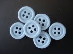 Rowan Opaque Blue Plastic Buttons With Rims