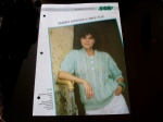 Rowan Short Sleeved Cable Top in Handknit Cotton