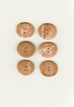 Terracotta Oval Marble  Buttons