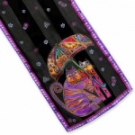 Laurel Burch Cats With Umbrella Silk Scarf