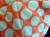 Milward Knitting Bag -Coral/Sea Green Polka Dot