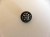 Black Fretwork Buttons with Silver Centre
