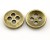 Small ''Brass'' DIshed Buttons