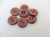 Fuchsia Glitter Enamel Coconut Shell Buttons