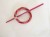 Rattan and Wire Red and Cerise Circular Shawl Pin Set