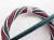 Rattan and Wire Jade and Fuchsia Circular Shawl Pin Set