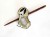 Mother of Pearl Puppy Shawl Pin Set