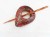 Red Teardrop Shell Shawl Pin Set