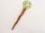 Clear Resin Cut Inlay Flower Shawl Stick -Aqua