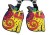 Laurel Burch Kindred Spirits Luggage Tags