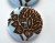 La Mode Brown and Blue Damask Buttons