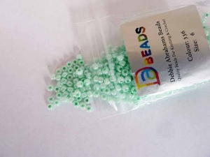 Debbie Abrahams Iris Round Spearmint Beads Size 6/0