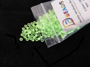 Debbie Abrahams Inside Colour Neon Green Beads Size 6/0