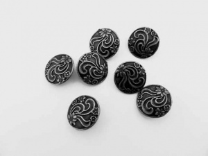 Antique Silver Floral Buttons