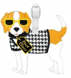 Beagle Luggage Tag