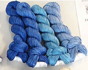 Artyarns Silk Mohair Blanket / Shawl Kit - Blues Colour Way