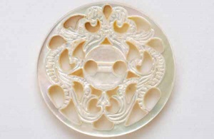 Rowan Fretwork Shell Buttons