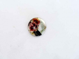 Rowan Pansy Enamelled Shell Buttons