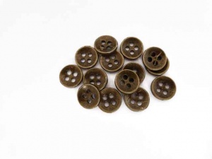 Small ''Brass'' DIshed Buttons