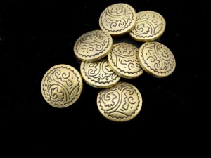 Antique Bronze Abstract Snap Buttons