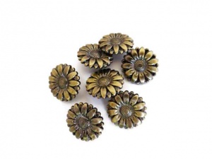 ''Bronze'' Sunflower Buttons