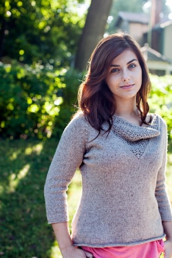 Brooklyn Tweed Anais Cowl Neck Pullover