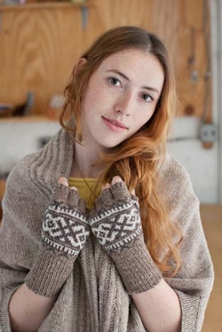 Brooklyn Tweed Chinook Fingerless Gloves