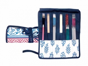 Knit Pro Navy Double Pointed Needle Case 15-20cms