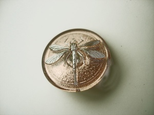 Dragonfly Buttons - Peach