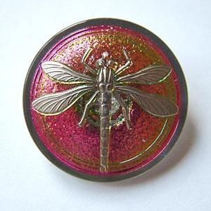 Dragonfly Buttons - Wine