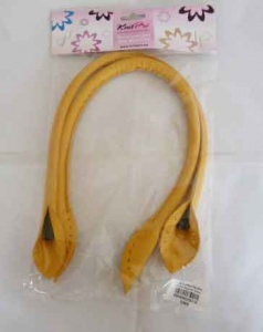 Knit Pro Faux Leather Bag Handles - Yellow