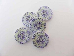 Green and Lilac Swirl Buttons