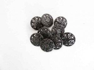 Gunmetal Fretwork Buttons