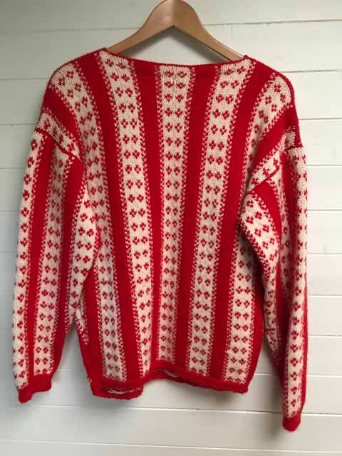 Heavyweight Nordic Style Fair Isle Sweater | Jannette's Rare Yarns