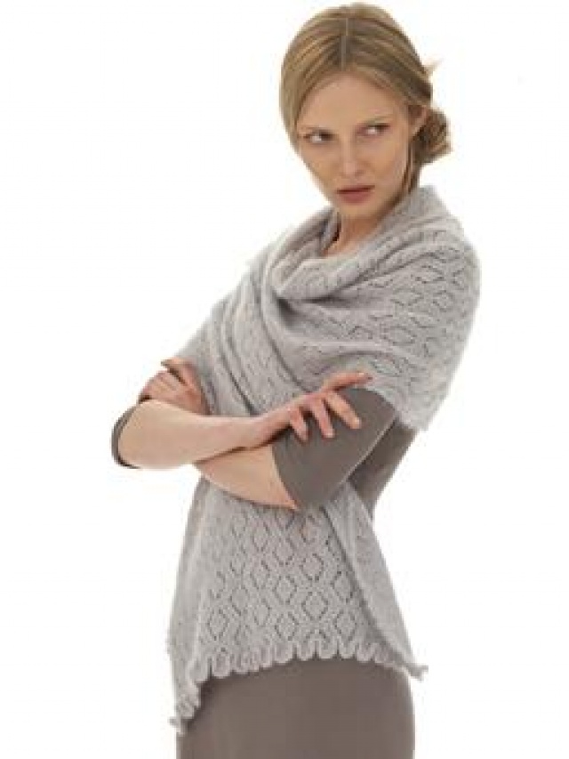 Rowan Royal Wrap In Kidsilk Haze And Fine Lace Jannette S