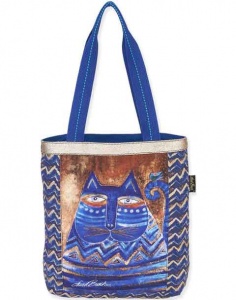 Laurel Burch Azul Shoulder Tote