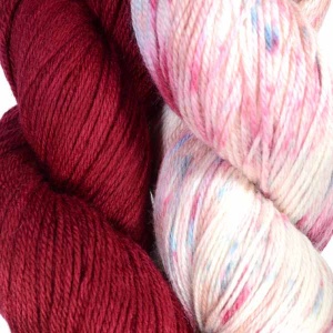 Artyarns Night Shift Shawl Kit in Red