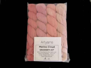 Artyarns Merino Cloud Gradients Kit in Peach Blossom