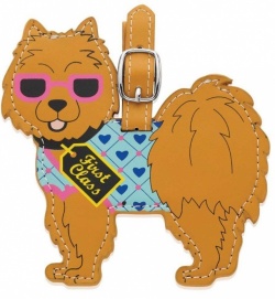 Pomeranian Luggage Tag