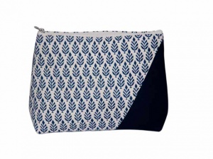 Knit Pro Reverie Triads Navy Zipper Pouch